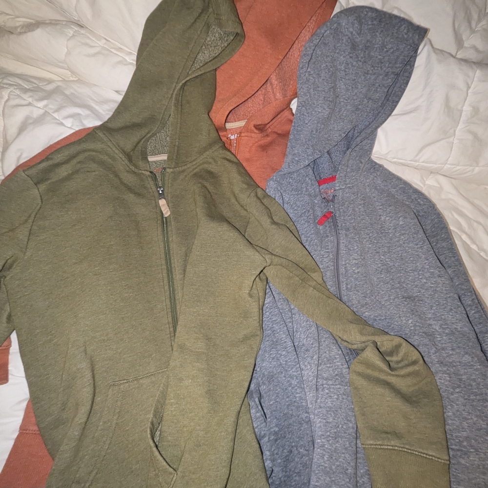Cat And Jack Kid's Zip-Up Hoodie Sweatshirts
